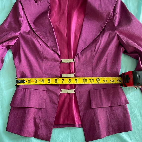 Pink Glitter Suit with Embroidered Skirt - Picture 10 of 16